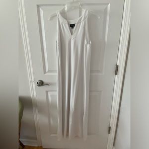 Jjill maxi white sleeveless dress medium
